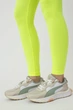 Безшовні легінси жіночі з мікрофібри Giulia LEGGINGS 02 L/XL Yellow-neon, спортивні легінси, висока посадка - зображення 5
