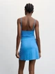 Сарафан женский Mango Blair 47028639-52 M Синий (8445922225902) - изображение 3