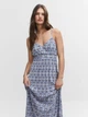 Сарафан женский Mango Polimo 47038642-52 XS Синий (8445922260866) - изображение 3