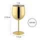 Бокал для вина золотого цвета 320 мл REMY-DECOR из нержавеющей стали - изображение 2