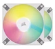Вентилятор Corsair iCUE AF120 RGB Slim White Dual Fan Kit (CO-9050165-WW) - изображение 1