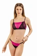 Трусики-стринги женские из сеточки и кружева Felisiya Lingerie Малиновый 222-905с/170 S (2000013656018) - изображение 3