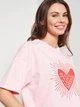 Футболка оверсайз короткая женская Converse Womens Knit T-Shirt 10025497-684 L Розовая (194434145496) - изображение 4