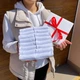 Подарунковий комплект жіночих коротких базових однотонних шкарпеток 16 пар 36-40 літні бавовняні білі - зображення 2