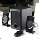 Акустическая система 2.1 Microlab M-111 12Вт 2хRCA 3.5mm черная с красным - изображение 4