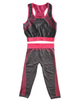 Костюм для Йоги Фитнеса и Бега Yoga Sets Топ и Лосины pink One Size - изображение 1