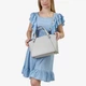 Сумка женская кожаная тоут большая Regina Notte Tote 2458 Светло-серый - изображение 2