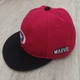 Кепка детская снепбек (Snapback) Капитан Америка Красный с черным 50-54р (2221) - изображение 2