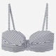 Верхня частина купальника жіноча H&M 5895997dlog 80A Біла з темно-синім (PS2030000239078) - зображення 1
