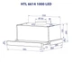 Витяжка MINOLA HTL 6614 BLF 1000 LED, Телескопічна - зображення 12