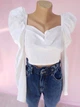 Топ с длинными рукавами Boohoo Белый (10426 L/46 ) - изображение 7