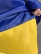 Прапор України великий з нейлону 140х90см, кишеня під древко - изображение 5