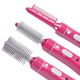 Фен щітка 10 в 1 Fullcome Hair Styler ST300 Професійний багатофункціональний стайлер для випрямлення та завивки волосся Рожевий - зображення 10