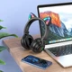 Наушники беспроводные Bluetooth BOROFONE BO18 400mAh Cat ear черный - изображение 2