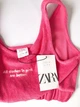 Майка-топ ZARA 152 см малиновый артикул О301 - изображение 2