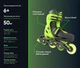 Роликові ковзани Neon Inline Skates Зелений 30-33 розмір (NT07G4) - зображення 5
