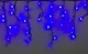 Гирлянда Бахрома шестигранная 120 Led (черный кабель) Синяя (3м) - изображение 2