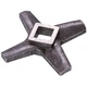 Ніж для м'ясорубки Zelmer 00755469 NR8 86.3107 D=54mm s=9mm Отвір=10x10mm - зображення 2