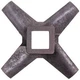 Ніж для м'ясорубки Zelmer 00755469 NR8 86.3107 D=54mm s=9mm Отвір=10x10mm - зображення 3