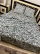 Постільна білизна бавовняна Квіти Євро Простирадло на гумці 160x200х20 Бязь Різнокольорова 70 х 70 - зображення 2