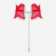 Erotyczny choker Obsessive Bergamore One Size Czerwony (5901688239896) - obraz 2