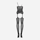 Kombinezon erotyczny damski Obsessive G310 S/M/L Czarny (5901688207291) - obraz 6