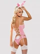 Kostium erotyczny Obsessive Bunny S/M Różowy (5900308550502) - obraz 2