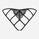 Majtki erotyczne brazylijskie Obsessive Miamor S/M Black (5901688209912) - obraz 6