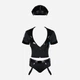 Kostium erotyczny Obsessive Police S/M Czarny (5900308550922) - obraz 3