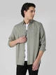 Рубашка хлопковая мужская Colin's CL1062133KHA L Khaki (8683197509222) - изображение 5