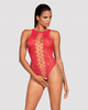 Body erotyczne Obsessive B120 S/M/L Czerwone (5901688226575) - obraz 1