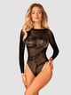 Body erotyczne Obsessive B137 S/M/L Czarny (5901688238103) - obraz 1