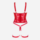 Erotyczny gorset Obsessive Belovya XS/S Red (5901688239766) - obraz 6