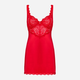 Komplet erotyczny (halka + stringi) Obsessive Amor Cherris S/M Red (5901688252796) - obraz 5