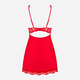 Komplet erotyczny (halka + stringi) Obsessive Luvae S/M Red (5901688250815) - obraz 6