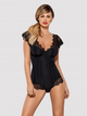 Body erotyczne Obsessive Moketta S/M Black (5901688213087) - obraz 1