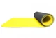 Спортивный коврик для фитнесу и йоги EVAPUZZLE 1800x600x5 мм желтый с черным (каремат спортивный, йогамат для фитнеса, пилатеса, туризма) - изображение 5