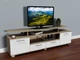 Тумба для телевизора ТМ Зеус Comfy Home Display-2 ламинированная ДСП Дуб сонома/Белый - изображение 2