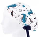 Медицинская шапочка женская HeadwearUniverse универсальная принт Динозавры космонавты - изображение 3