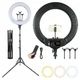 Кільцева LED лампа Ring Light RL-14 (36см) (3 кріплення) (пульт + сумка) - изображение 1