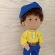 Інтер'єрна текстильна лялька ручної роботи Петя Hand Made - зображення 2