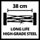 Газонокосилка механическая аккумуляторная Einhell X-Change GE-HM 18/38 Li - Solo (3414200) - изображение 3