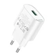 Сетевое зарядное устройство HOCO C109A 18W 3A Fighter Single Port Charger 1USB QC 3.0 White - изображение 6