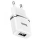 Сетевое зарядное устройство Hoco C11 1USB 1А White - изображение 4