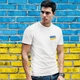 Футболка Fruit of the Loom с винтажным флагом Украины лого XL Белая - изображение 1