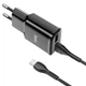 Мережевий зарядний пристрій (МЗП) HOCO C88A (2USB/2.4A) + Type-C (Чорний) - изображение 2