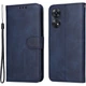 Чехол Deexe Classic Wallet для OPPO Reno 8T - Blue - изображение 1