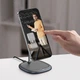 Беспрвоодная зарядка Baseus Swan Magnetic Desktop Bracket Wireless Charger (WXSW-01) Black - изображение 12
