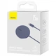 Бездротова зарядка Baseus Simple Mini3 Magnetic Wireless Charger 15W Dusty (CCJJ040205) Purple - зображення 6