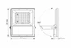 LED прожектор автономный VIDEX 30W 5000K - изображение 3